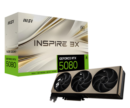 Karta graficzna NVIDIA MSI GeForce RTX 5080 Inspire 3X OC 16GB GDDR7 DLSS5